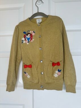 Girls Disney Store Snow White Cardigan Sweater - EUC
